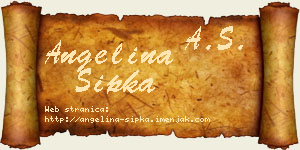 Angelina Šipka vizit kartica